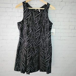 NWT Free People Chenille Zebra Peplum Dress Size:2